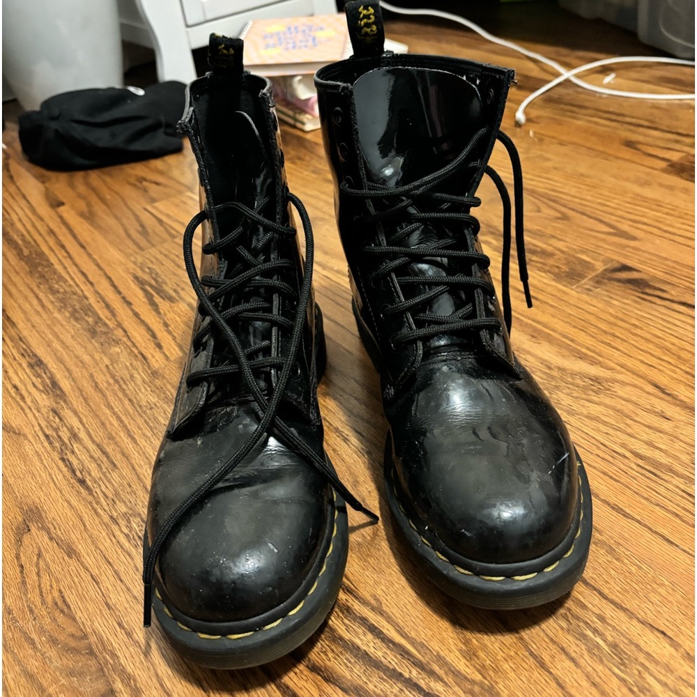 Glossy Dr. Martens